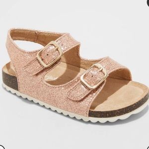 Cat & Jack Rose Gold Tisha Footbed Sandal